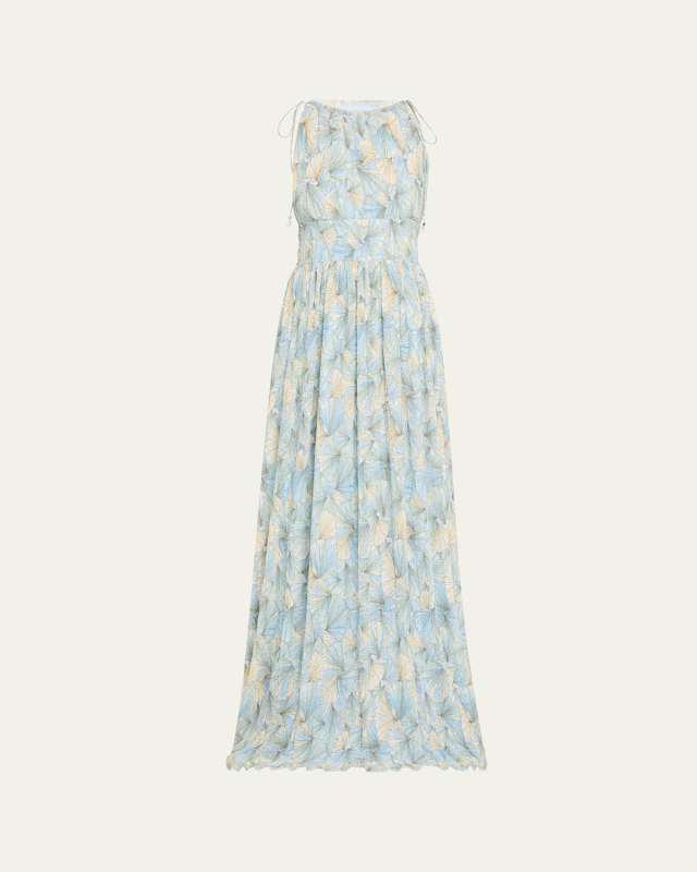 Yardley High-Neck Maxi Dress